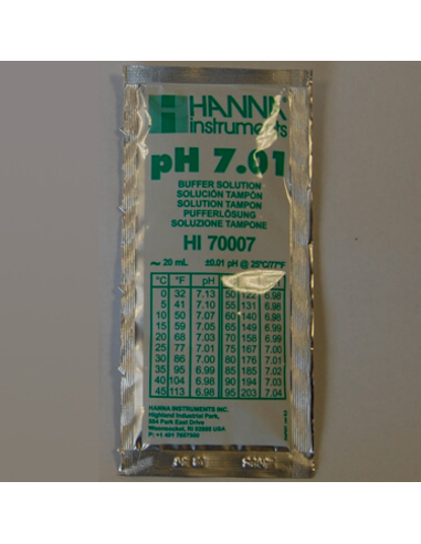 Sobre Solucion  PH 7,01 20 ml (HI70007P)