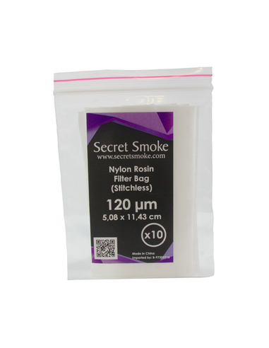 Bolsa Rosin 120 micras sin Cos turas 10U - Secret Smoke