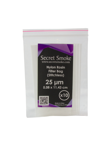 Bolsa Rosin Secret Smoke 25 micras 10uds sin costuras
