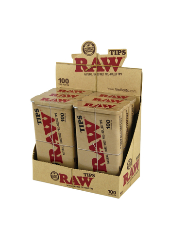 Raw Caja Metal + 100 filtros Pre-Rolled