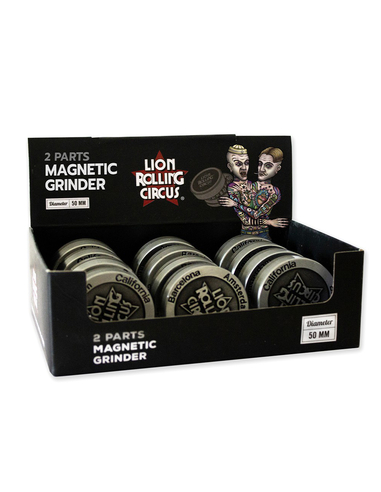 Grinder Metal 2 partes Lion Rolling Circus (12 uds)