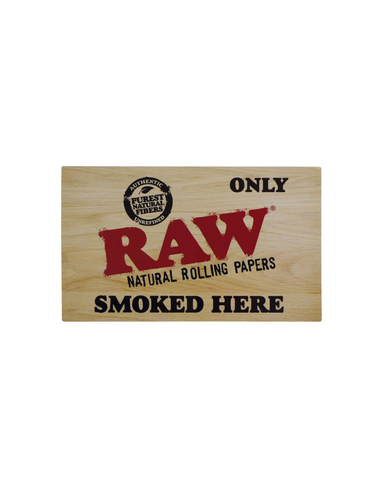 Pegatina Raw Only Smoked Here (200 unid)