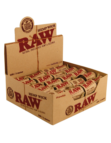 Raw Cuerda Hemp Wick 3 metros